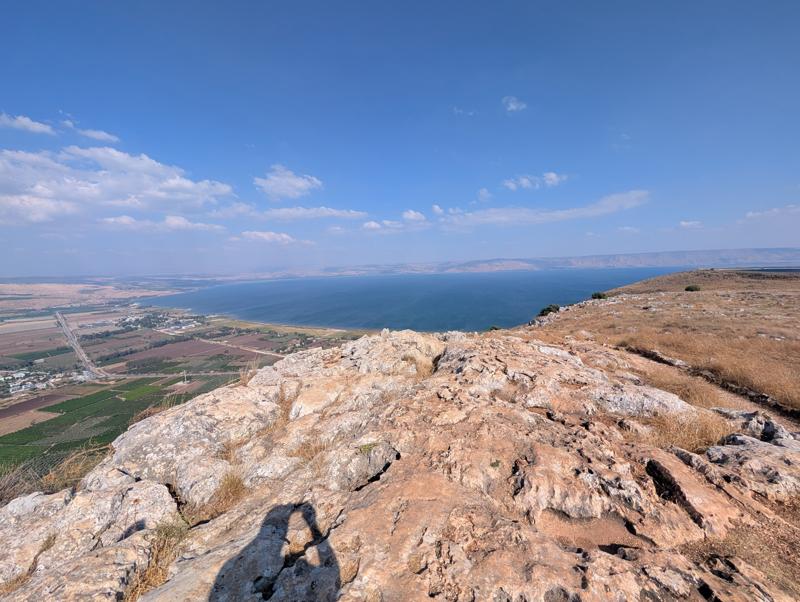 The Sea of Galilee from Mount Arbel
