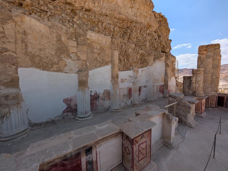 Frescoes at Masada
